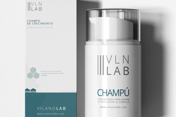 champús para estimular el crecimiento del pelo - imagen del Champú Vilanolab concentrado para ayudar a fortalecer el cabello