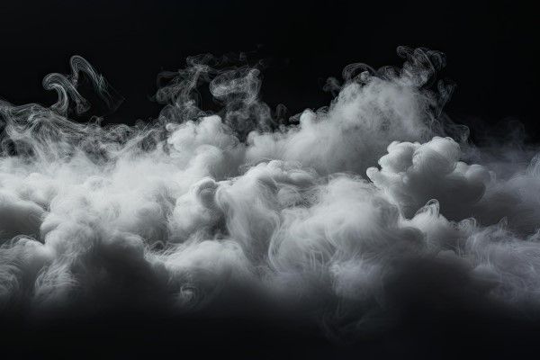 Fumar aumenta la caída del pelo - imagen de una gran cantidad de humo