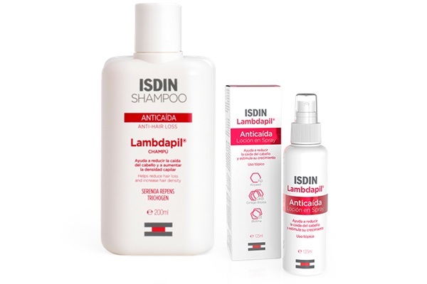 Lambdapil - Productos capilares para tratar la caída del pelo como champú y loción de Lambdapil que ayuda a detener la alopecia